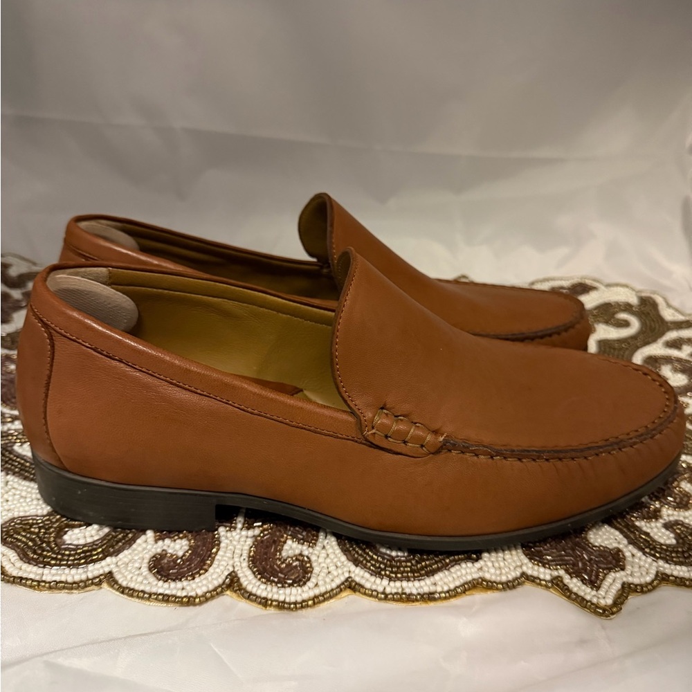 Johnston & Murphy Tan Leather Loafers